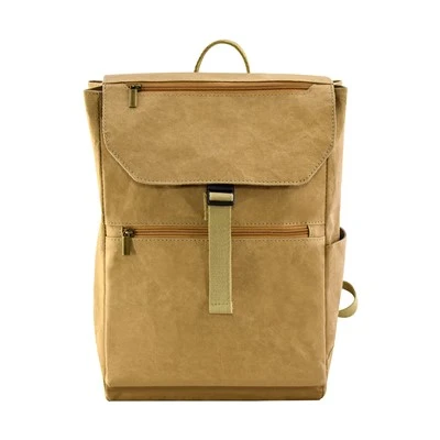Mochila de papel Kraft lavable marrón de moda clásica