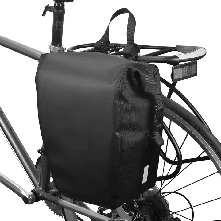 Bolsa de alforja de bicicleta impermeable trasera para bicicleta