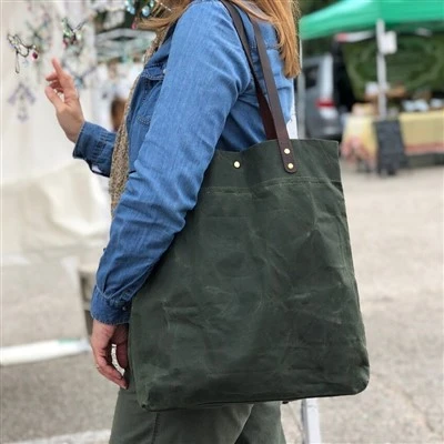 Bolso tote de lona con hombro
