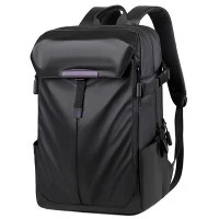 Mochila para portátil de bicicleta de tela con película repelente al agua