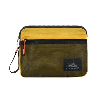 Bolsa para portátil de poliéster amarilla